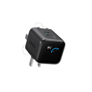 شارژر دیواری فست تک پورت ANKER مدل A121DP11 Nano Charger Foldable 180° 45W - مشکی (گارانتی شش ماهه ایویز)